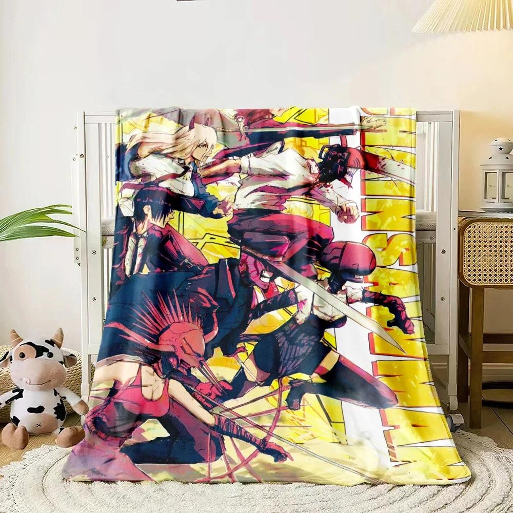 Chainsaw Man HD Print Blanket.Exquisite,Comfortable,soft,Nap,travel,work,living Room,bedroom,Chair,sofa,Picnics,Blankets,Gift