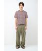Haechinglum Bleached Stripe Tee Brown