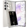 Transparency Card Slot Phone Case For Samsung S26 Ultra S25 Plus S24 S23 S22 S21 S20 FE S25 Ultra Soft Anti-Fall Protector Cover