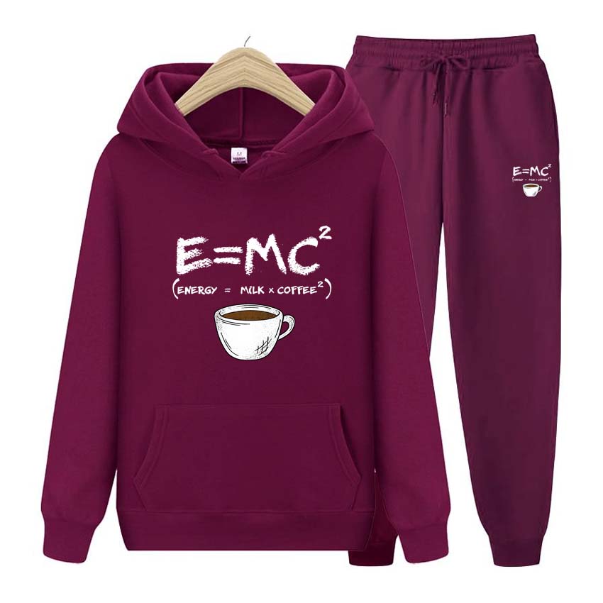 Pánské teplákové soupravy Jarní Podzim Coffice Potisk Mikina Mikina s dlouhým rukávem Mikina na jogging Kalhoty Patchwork Fitness Run Suit Oblečení