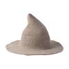 Halloween Witch Hat for Women Felt Wide Brim Foldable Pointed