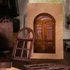 20 Sheet Vintage Hollow Window Door Material Paper Decorative Hollow Out Window and Door Collage Car