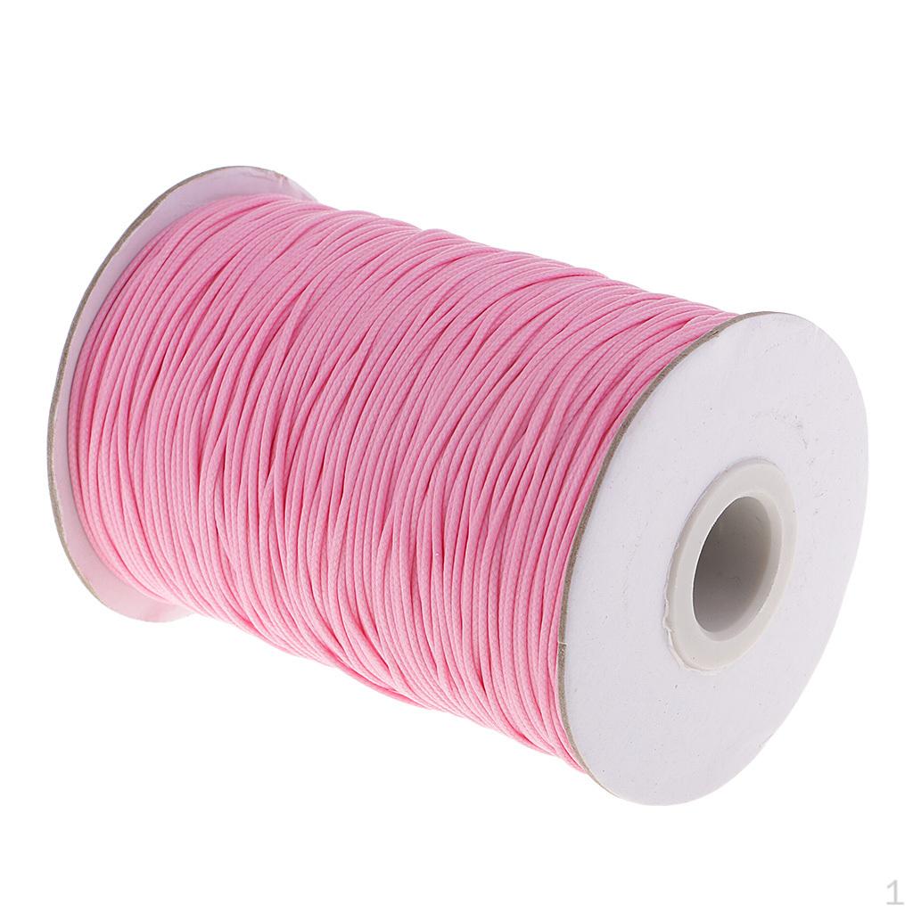 

1 80 Yards 1mm Diameter ed Cord / for Jewellery Making Sewing Accessories рожевий