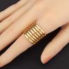 Nidin New Trendy Punk Rock Style Multilayer Rings Open Adjustable For Women Personality Design Finger Jewelry Accessories Gifts