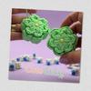 3D Print Knit Texture Fidget Keychain Clicker Mechanism Flower Clicker Pendant  for Kids Adults