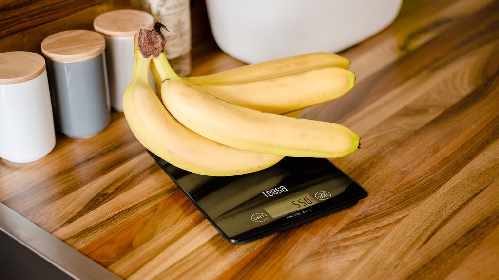 Electronic Kitchen Scale, Glass, Home, Black, Teesa, Tare, 5Kg, Tara