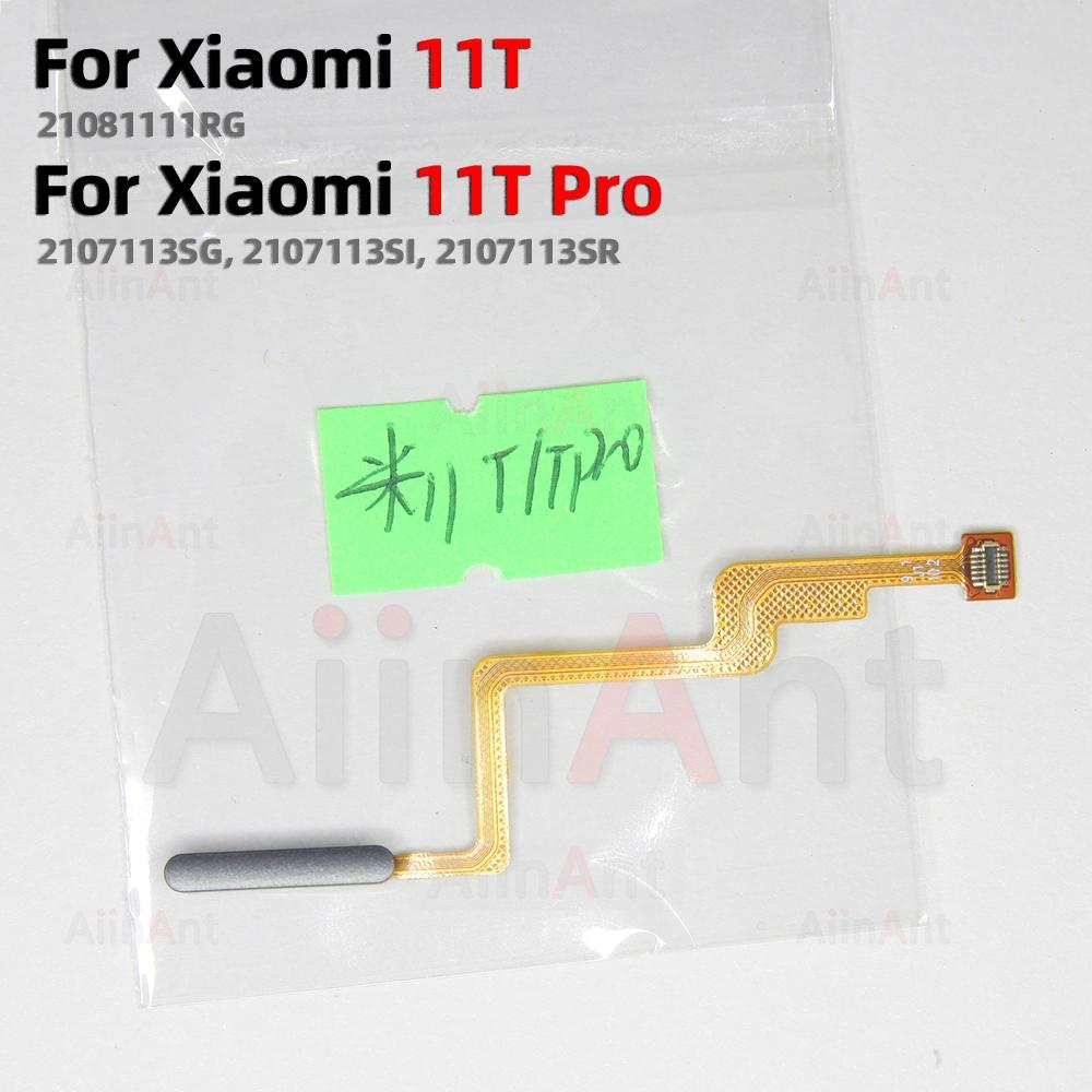 Home Side Power Button Touch ID Finger Scanner Fingerprint Sensor Flex Cable For Xiaomi Mi 11T Pro 4G 5G Spare Parts