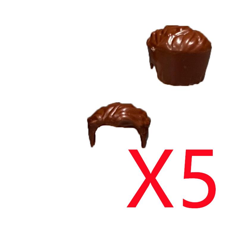 

MOC Городские строительные блоки Фигурка Аксессуары для одежды Длинные волосы Короткий стиль Мини-кирпичик Совместимые игрушки Подарок Сделай сам Часть тела K068