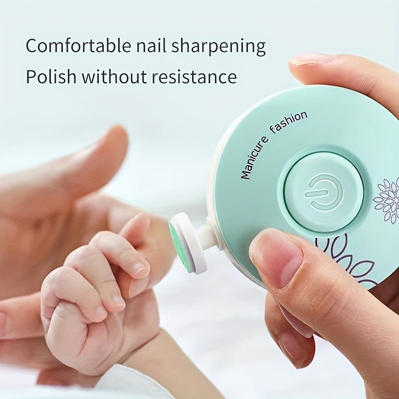 (Without Battery) 3pcs Electric Baby Nail Trimmer Kid Nail Polisher Tool Infant Manicure Scissors Baby Hygiene Kit Baby Nail Clipper Christmas