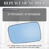 Side Heated Rearview Mirror Glass Blue Wide Angle for BMW E46 E65 E66 E67 325Ci 330Ci 745i 750i 760i 51167028427 51167028428