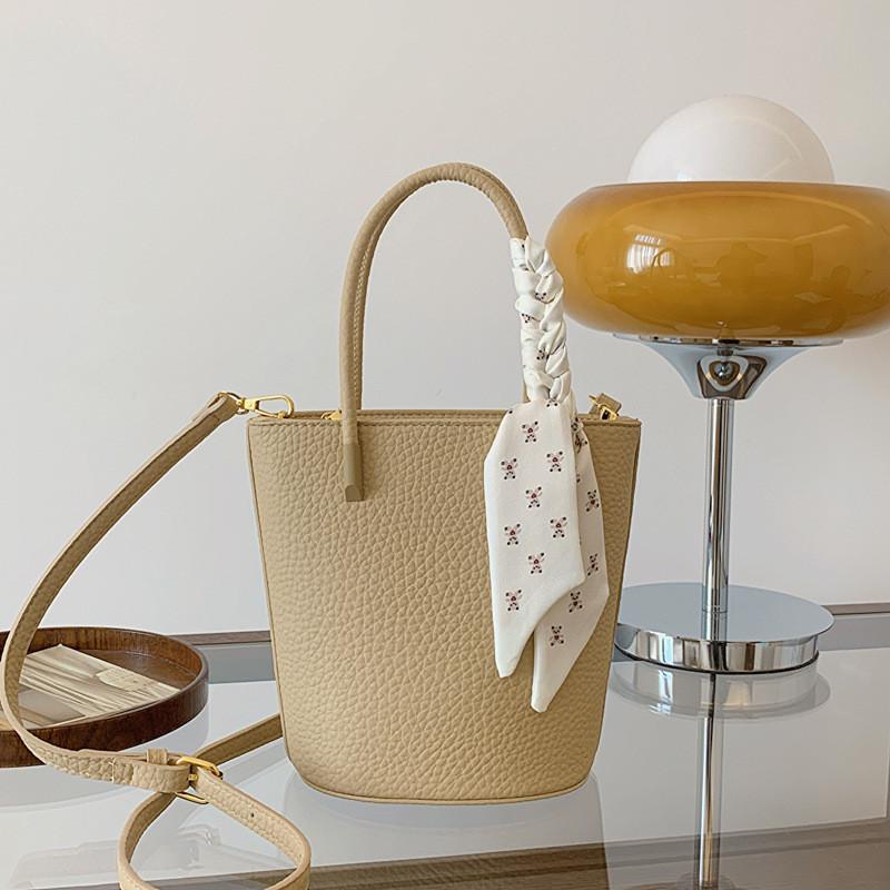 

IELGY Женская переносная сумка-ведро из шелкового шарфа, корейская версия модной иностранной газовой сумки-ведра, сумка на одно плечо с косым креплением