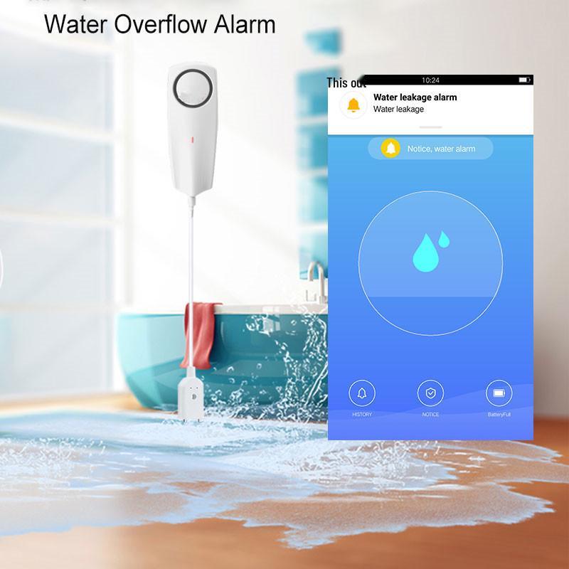 Tuya Smart Home WiFi Water Leak Detector & Alarm Sensor APP.