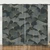 Curtains Autumn Maple Leaf Pattern European and American Blackout Curtain Bedroom No Perforated Curtain Living Room