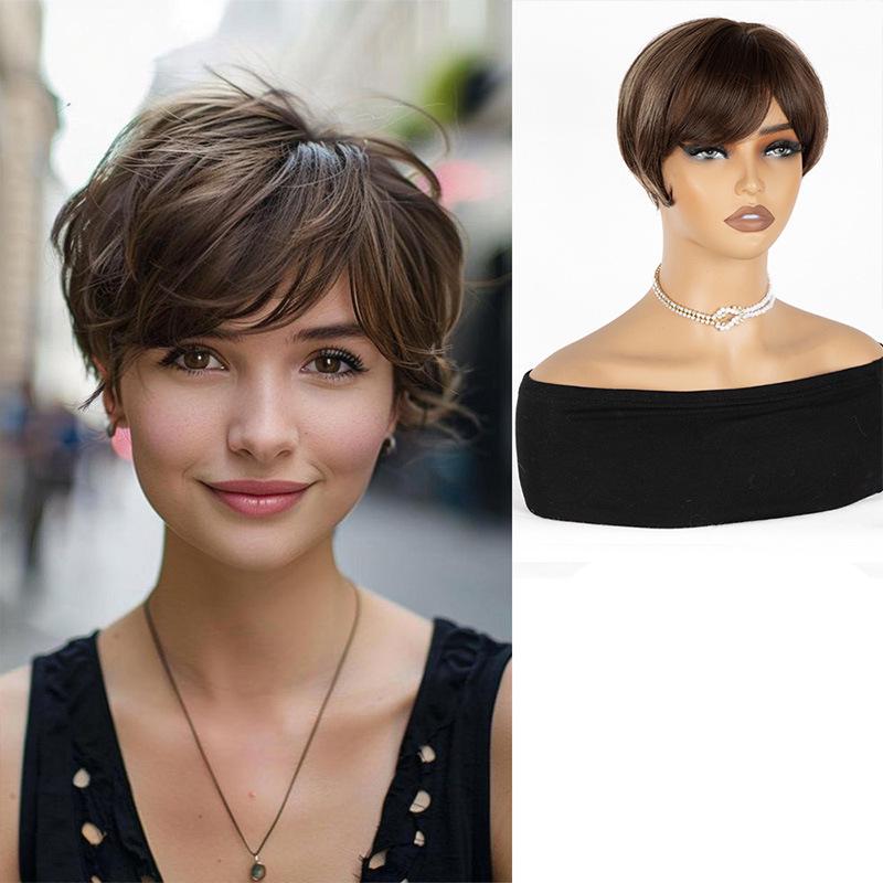 Women's Short Hair Top Hair Patch for Gray Coverage & Volume Boost