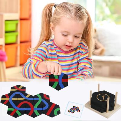 Barn Tänkande Utmaning Pusselspel Montessori Kreativa Leksaker Formmatchning Nummerstapling Rolig Logik Kalender Intelligensleksaker