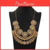 Vintage Geometric Alloy Coin Necklace With Totem Elements For Boho Style Fashion Jewelry