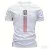 T-shirt de sport pour homme Taille européenne Manches courtes Col rond Séchage rapide Respirant