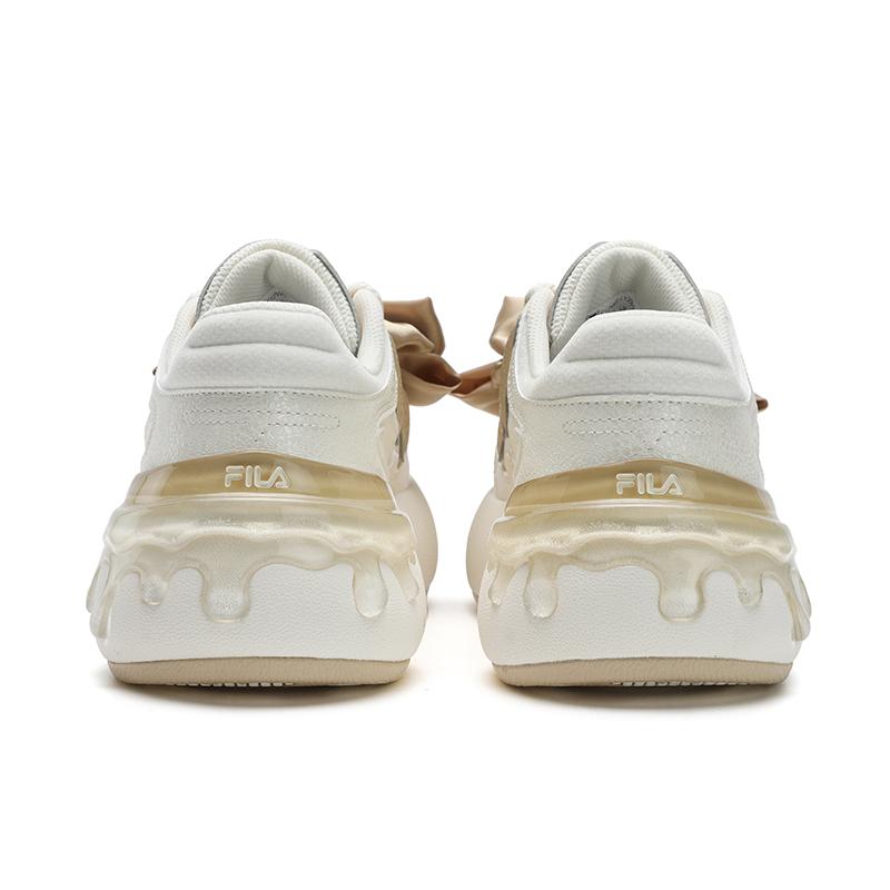 Fila Moderno Carrot WG Bow Accessories Cute Sweet Casual Simple Fashion Trendy Daily Versatile Durable Low-Top Sneakers Women sneakers F12W511226FGF