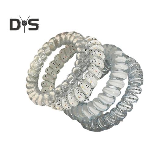 

4/6 шт. веревки для волос водонепроницаемые телефонные кабели резинки для волос плавание купание маленькие эластичные кольца для волос хвостики резинка для волос синий