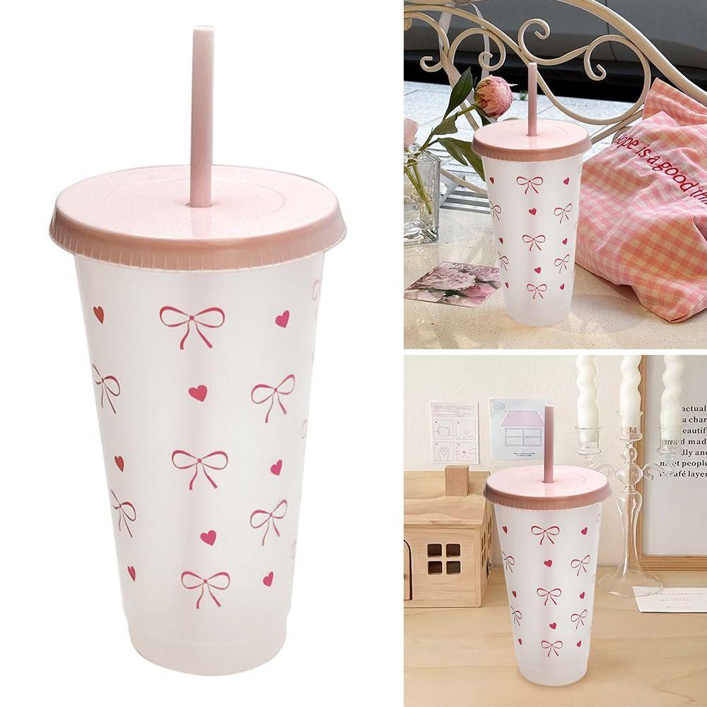 1/4/6Pcs  24oz/700ml With Lids Sippy Summer Sippy Cup Large Capacity Water Cup Drinking Kettle