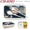 Anime Cartoon Spy X Family Printed Wheat Straw Lunch Box
