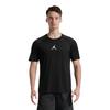 Jordan T Shirts Men's Black Crew Neck Moderate Straight Fit 889714-013