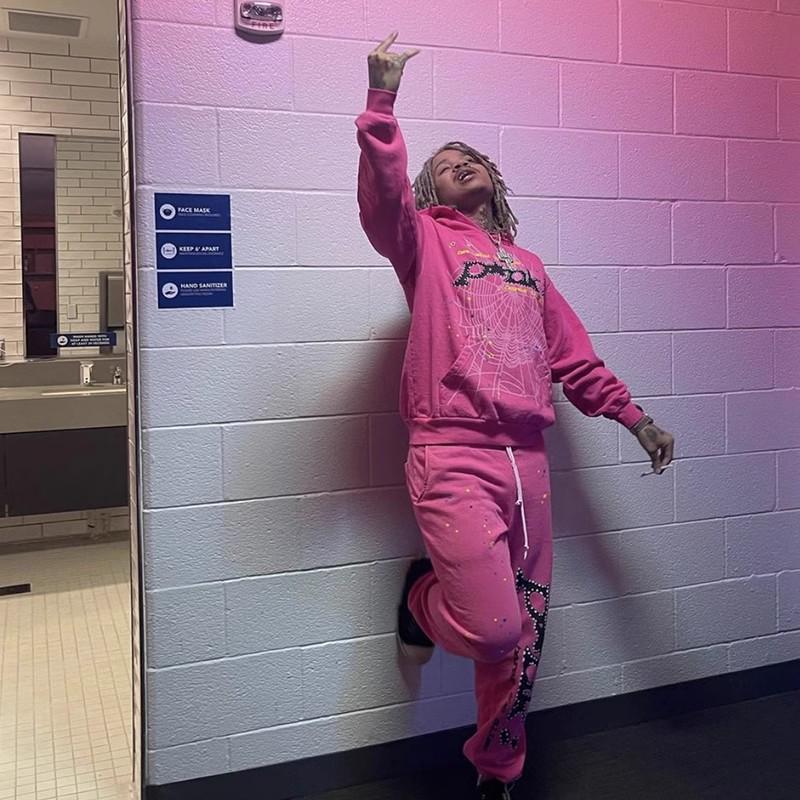 Young Thug Sp5der Pink Hoodie for Men & Women