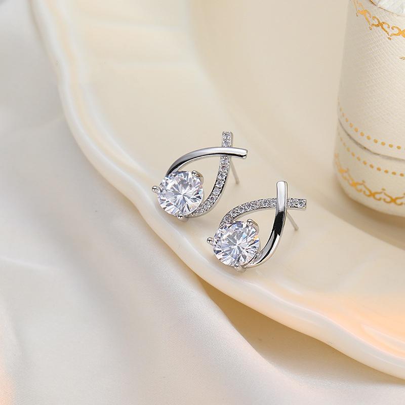 

Nice Shopping!! 2020 Fashion Gold Crystal Stud Earrings Brincos Perle Pendientes Bou Pearl Earrings For Woman F776
