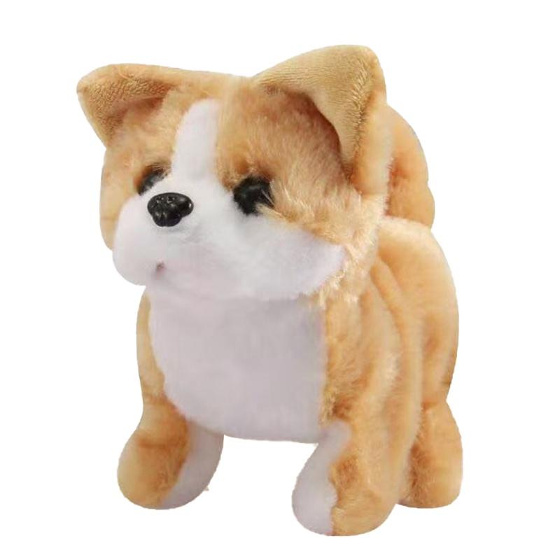 Electronic Interactive Dogs Toy Robot Puppy Pets Bark Stand Walk Movements Plush Toys for Kids Birthday Gift