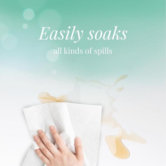 Origami 2-lagers kökshushållspapper på rulle - Förpackning med 1 (300 ark)