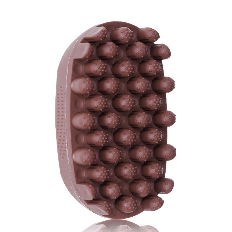 WANMEI Silicone Magic Twist Hair Brush Portable Easy-Rinse Durable Unisex Hair Comb for Normal Hair-Styling Accessory for Curly