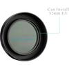 Haoge Metal Lens Hood for Nikon NIKKOR Z 40mm f/2, Z 28mm f/2.8, and Z 28mm f/2.8 (SE) Lenses, Screw-on Type, Compatible with 52mm UV Filters and 52mm