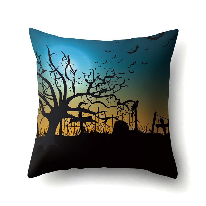 

Наволочка для подушки на Хэллоуин Автомобильная подушка для поясницы Тыква Подушка для дивана Наволочка для офиса Дома Гостиной Премиум Pillow core not included