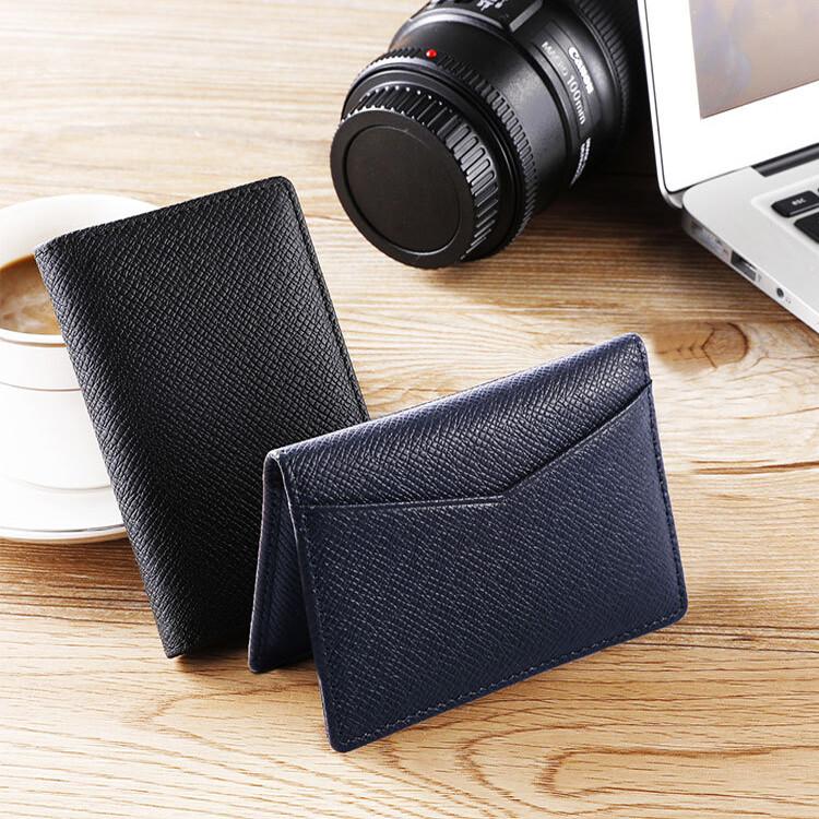 Advanced Top Layer Cowhide Anti Demagnetization Pocket Wallet with Multiple Card Slots, RFID Anti-theft Card Holder, Men's and Women's Real Pickup Bag