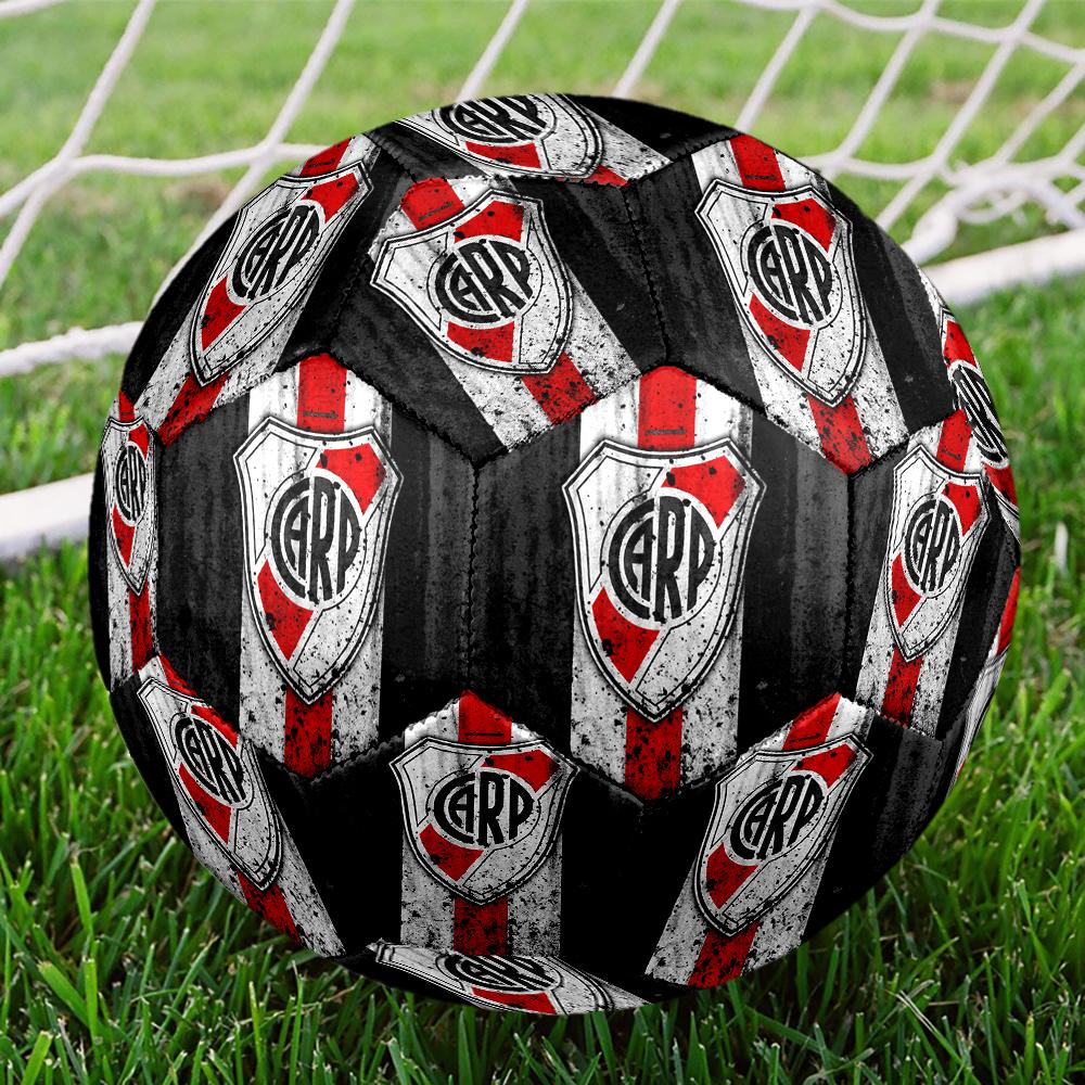 River Plate Fußball, bunt, für alle Altersgruppen geeignet, maschinengenäht, PVC-Material, Wettkampfqualität, langlebig und hoher Rückprall