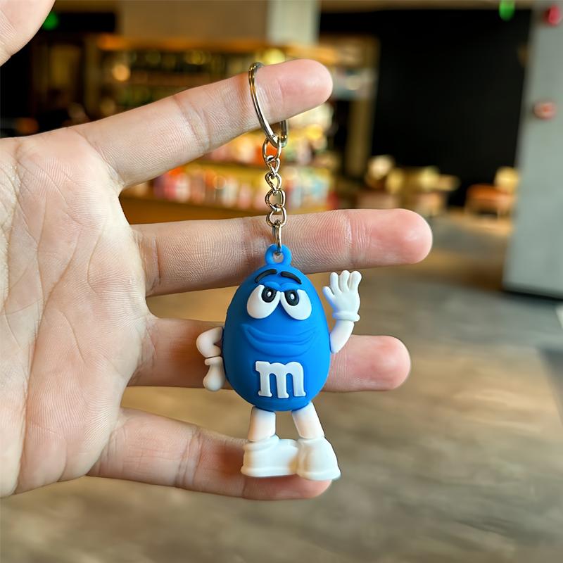Cartoon Chocoladeboon Sleutelhanger Hars Poppetje Koppel Sleutelhanger Sieraden Tas Hanger Kinderen Mooie Sleutelhanger brown