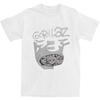 Mens 2D Printed T-Shirt Music Band Gorillaz T-Shirts Fashion Beach Tee Shirt Vintage Print Cotton Tops