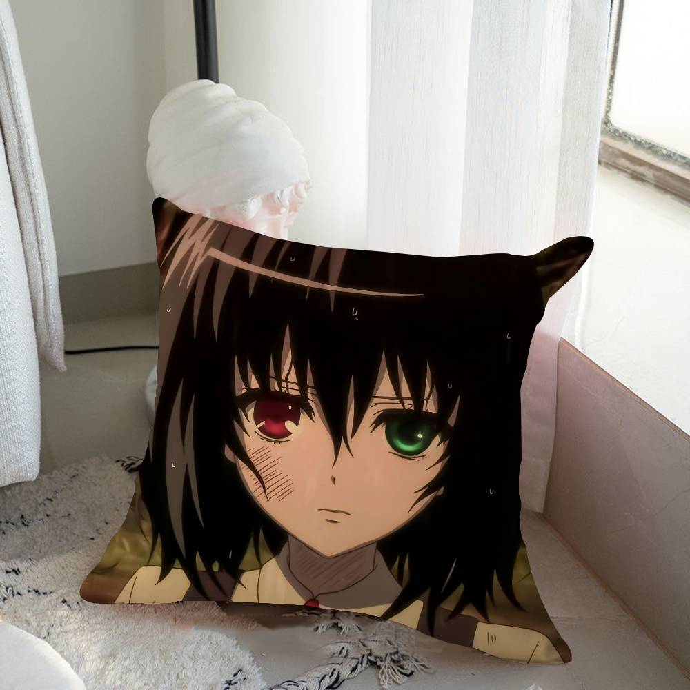 M-Misaki Mei Cartoon Animation Cushion Cover Inches Farmhouse Decor Home Throw Pillow Covers For Couch Decorations