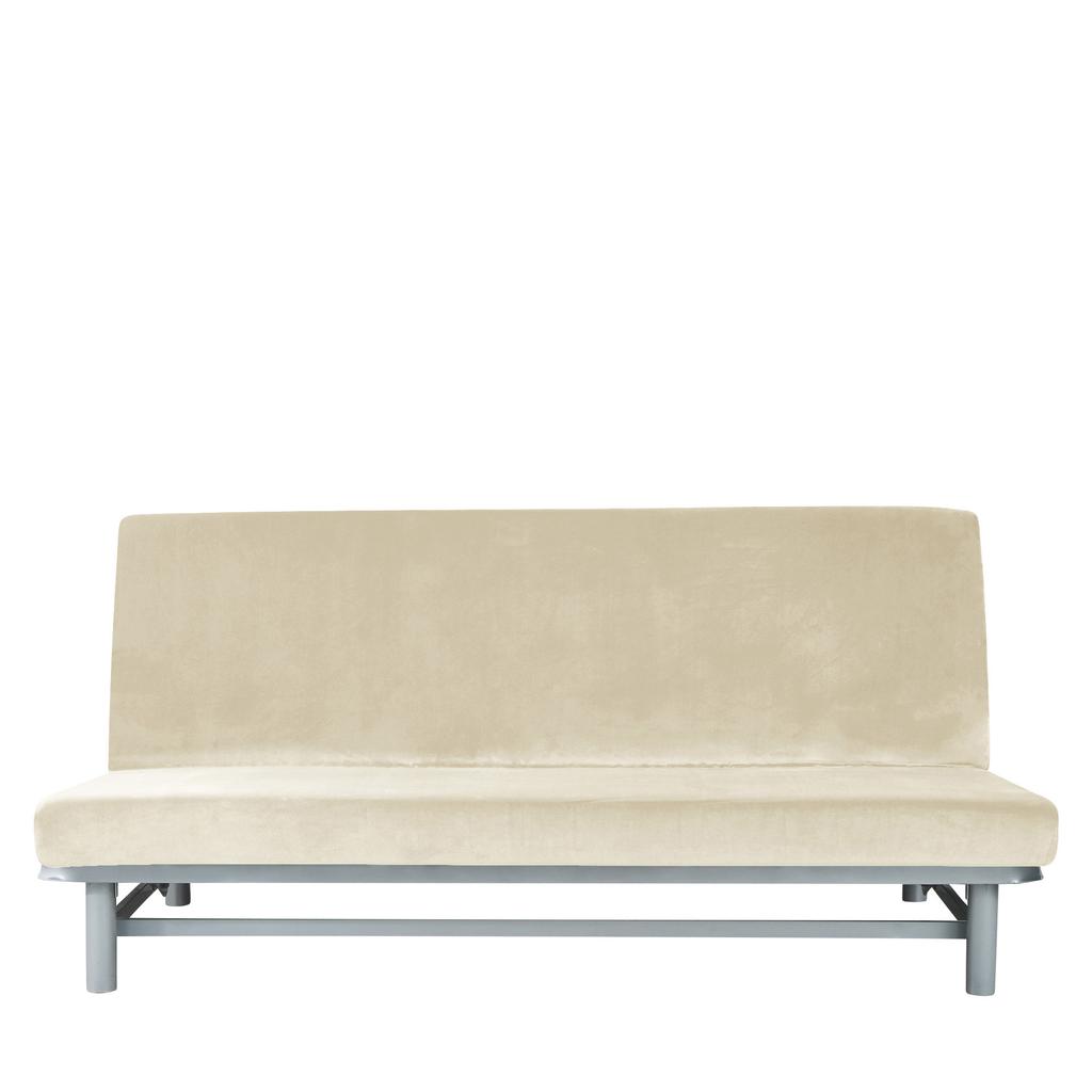 Cover For Sofa Bed 190-210Cm Cream Velour