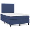 3141607 vidaXL Divan Bed with Mattress Blue 120x200 Cm Fabric