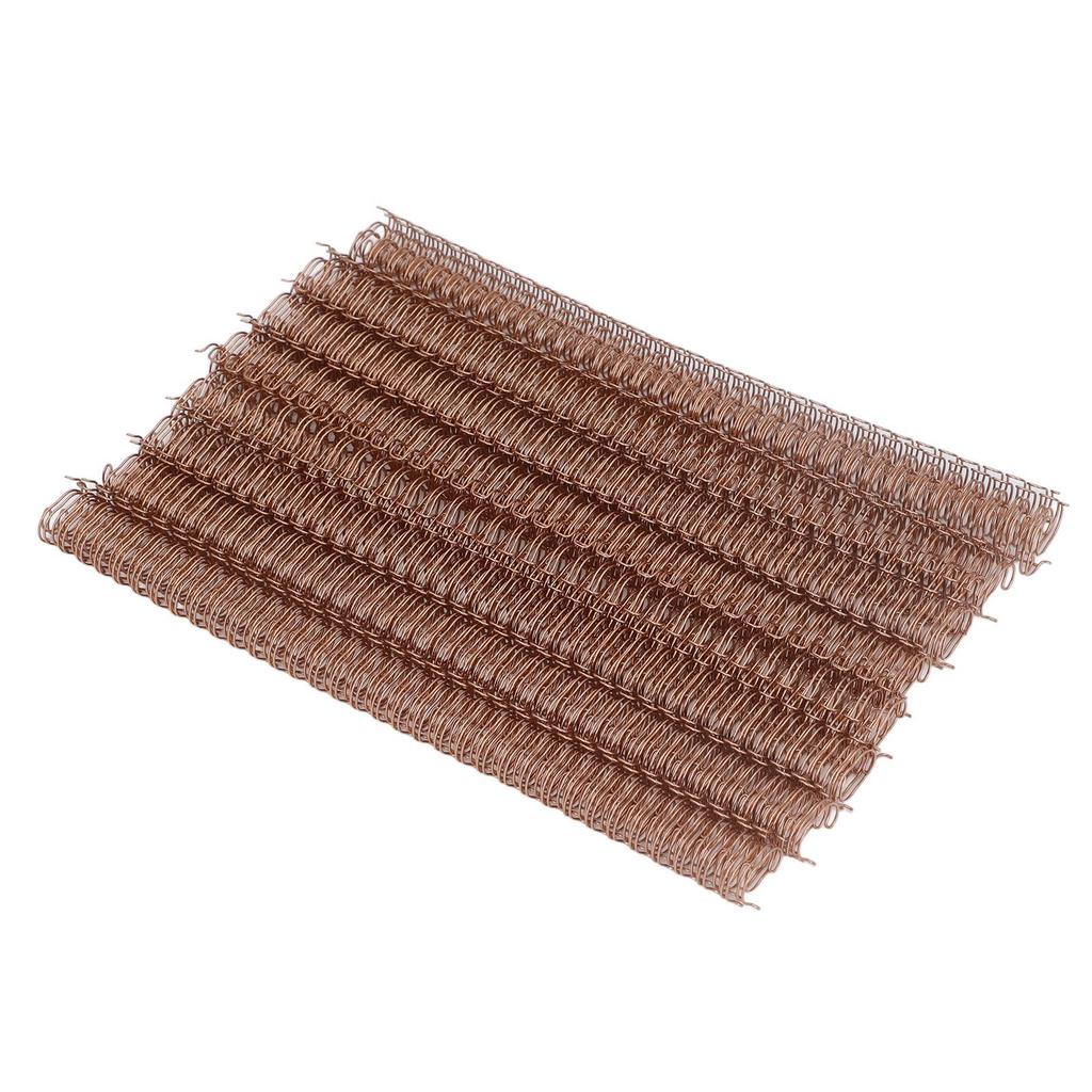 100 Stück Doppeldraht-Bindespirale 100 Blatt Kapazität 3:1 Teilung 34 12,7 mm Durchmesser Set-Kit für Papier