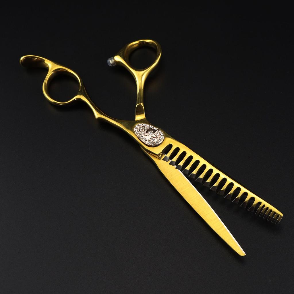 6.0 Inch Gold Gypsy Brick, Oil Head Scissors, Hair Scissors, Hair Scissors, Tooth Scissors, Thin Scissors