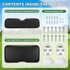 Front Seat Soft Comfortable Cushion Replacement Seat Bottom and Back Cushion Set Compatible for EZGO RXV 2008-up Models
