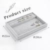 RegiPro b Accessory Tray Jewelry Tray with Ring Display 30 x 22 cm Velour-like / Groove, Tray, Black,