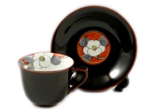 Arita ware Senemon kiln Hanae Maki Pair šálek a podšálek na kávu 19615