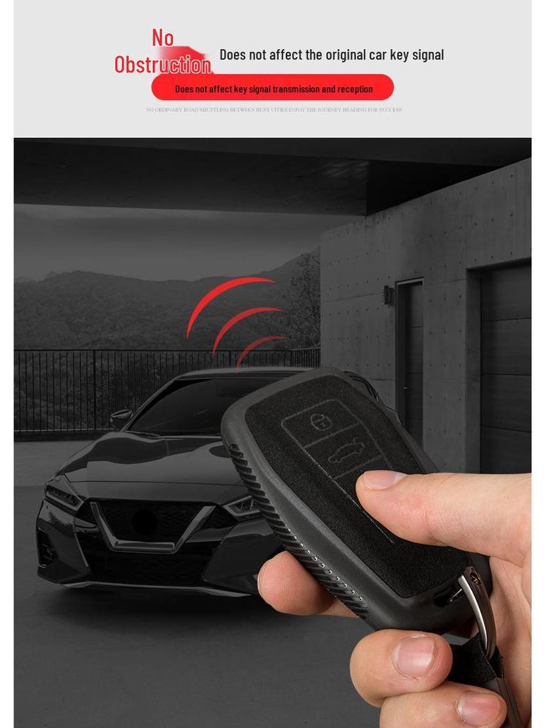Geely Binrui Key Case: Frosted Leather Protective Cover with Car Key Buckle