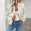 Women's Printed Patchwork Thin Fashion Jacket Casual Jacket Top