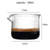 1/2pcs Espresso Measuring Cup 100ml Clear Scale Espresso Shot Glasses Coffee Extraction Cup Milk Cup Kitchen Coffee Accessories