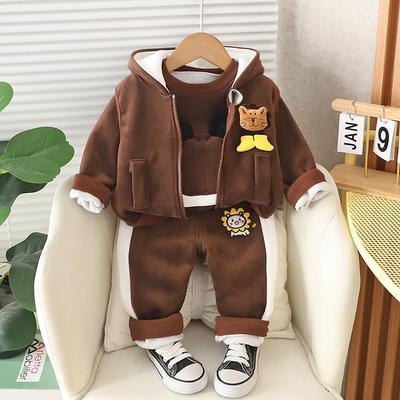 1-4 jaar Winner Baby Jongenskleding Schattige Leeuw Herfst Jongenskleding Sets Jas + Vest + Broek Jongenspakken Kinderkleding
