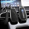 For Changan Key Case Unit Unik Cs35Plus Cs55 Plus Cs75 Plus Oshan X7 X5 Car Key Bag Goat Leather Zinc Alloy Leather Protective C